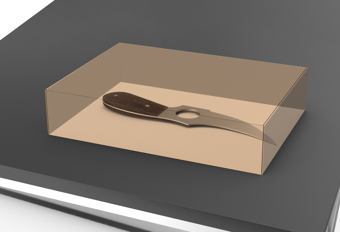 Contraband knife in box