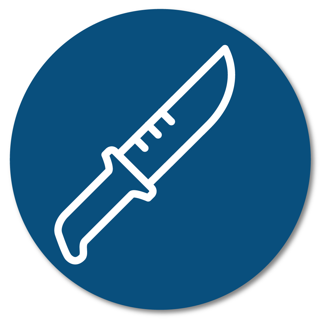Contraband knife icon